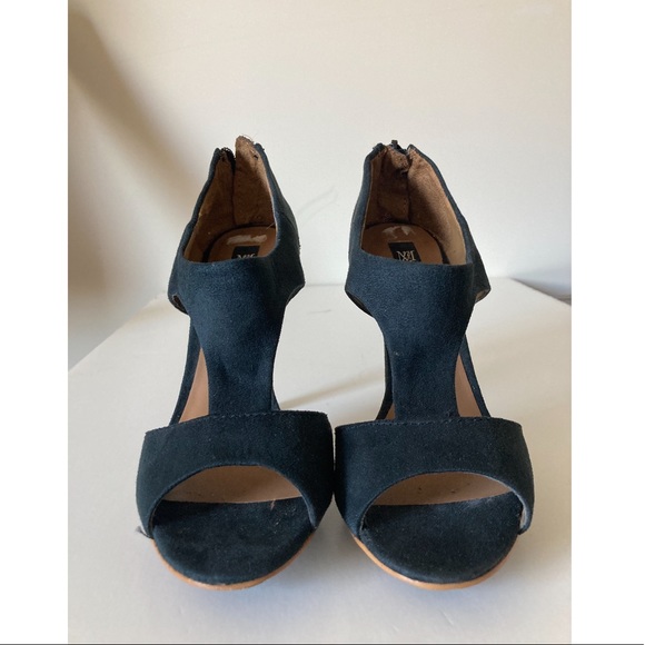 Mango black suede heeled sandal size 37 - Picture 3 of 9